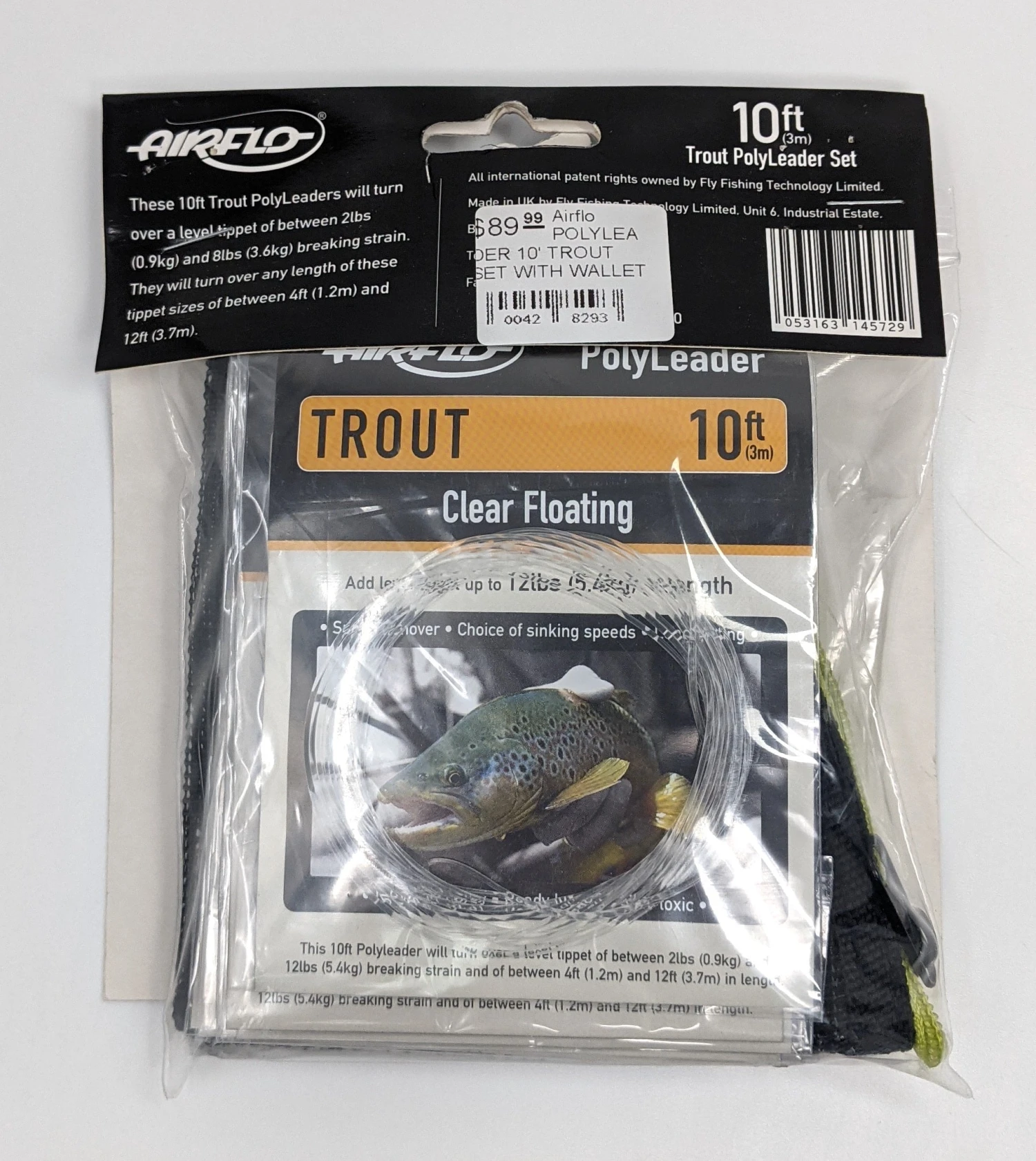 Airflo Polyleader 10' Trout Set With Wallet - Image 3