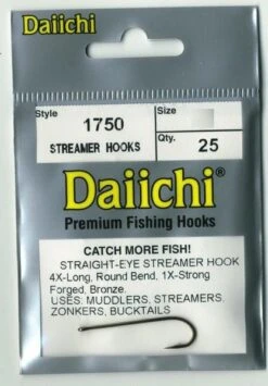 Daiichi 1750 Streamer Hook 25 Pack