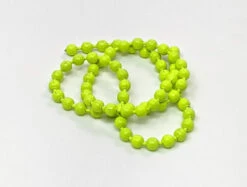Hareline Bead Chain Fluorescent Chartreuse Medium