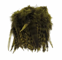 Hareline Strung 4-6 Inch Grizzly Variant Saddle Hackle