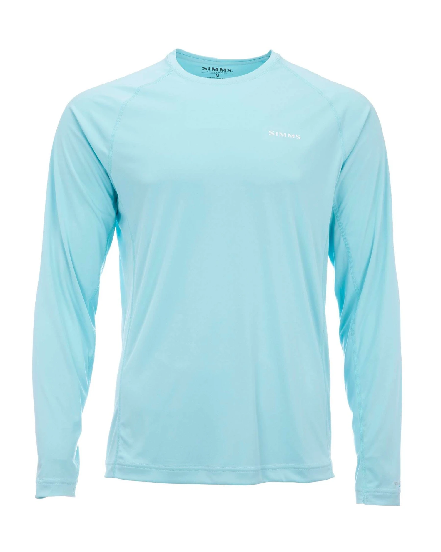 Simms Men's Solarflex Crewneck Brown Trout Rise Logo - Image 6