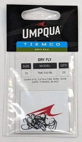 Tiemco 103BL Dry Fly Hook 25 Pack
