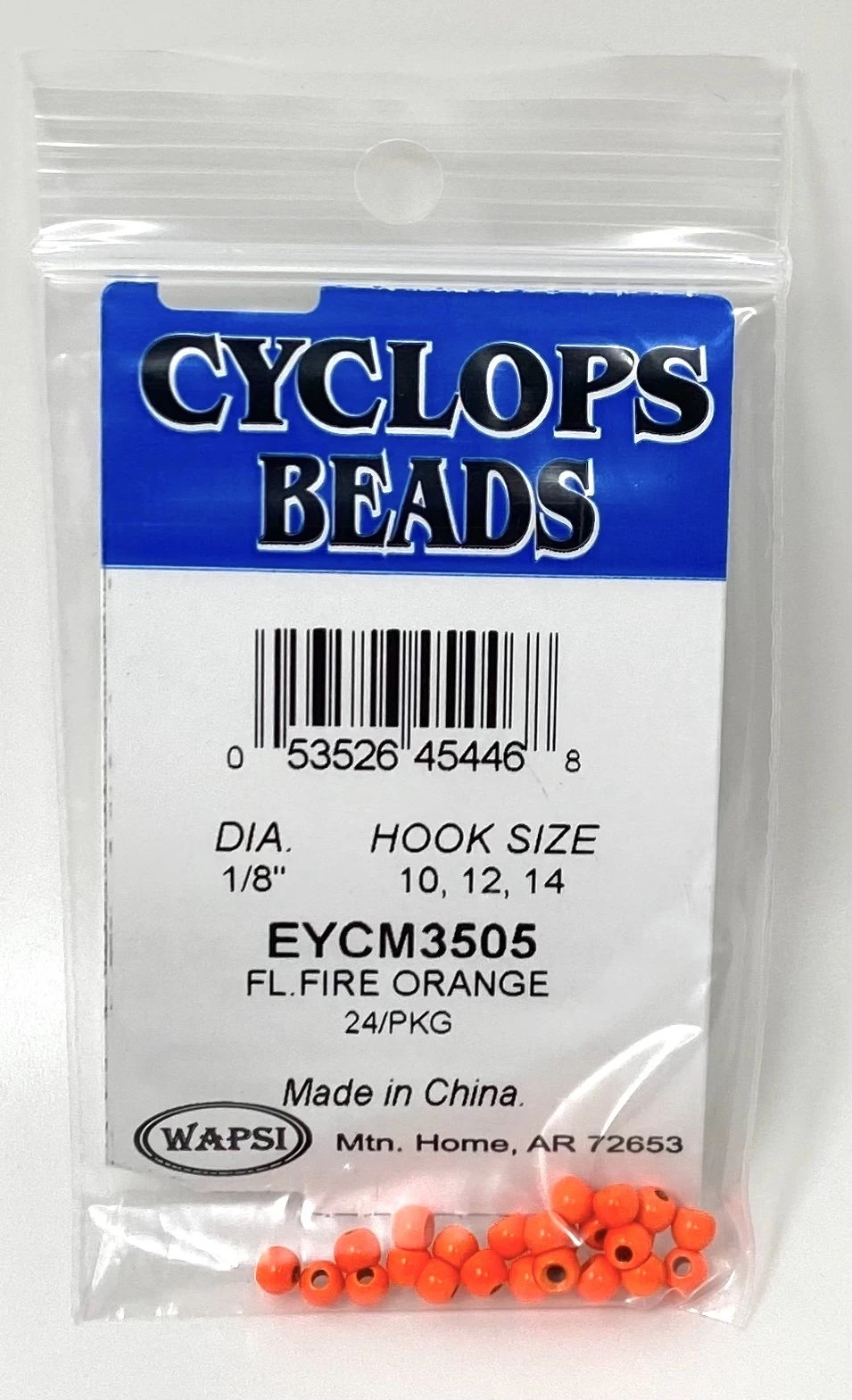 Wapsi Cyclops Bead Fl. Fire Orange - Image 4