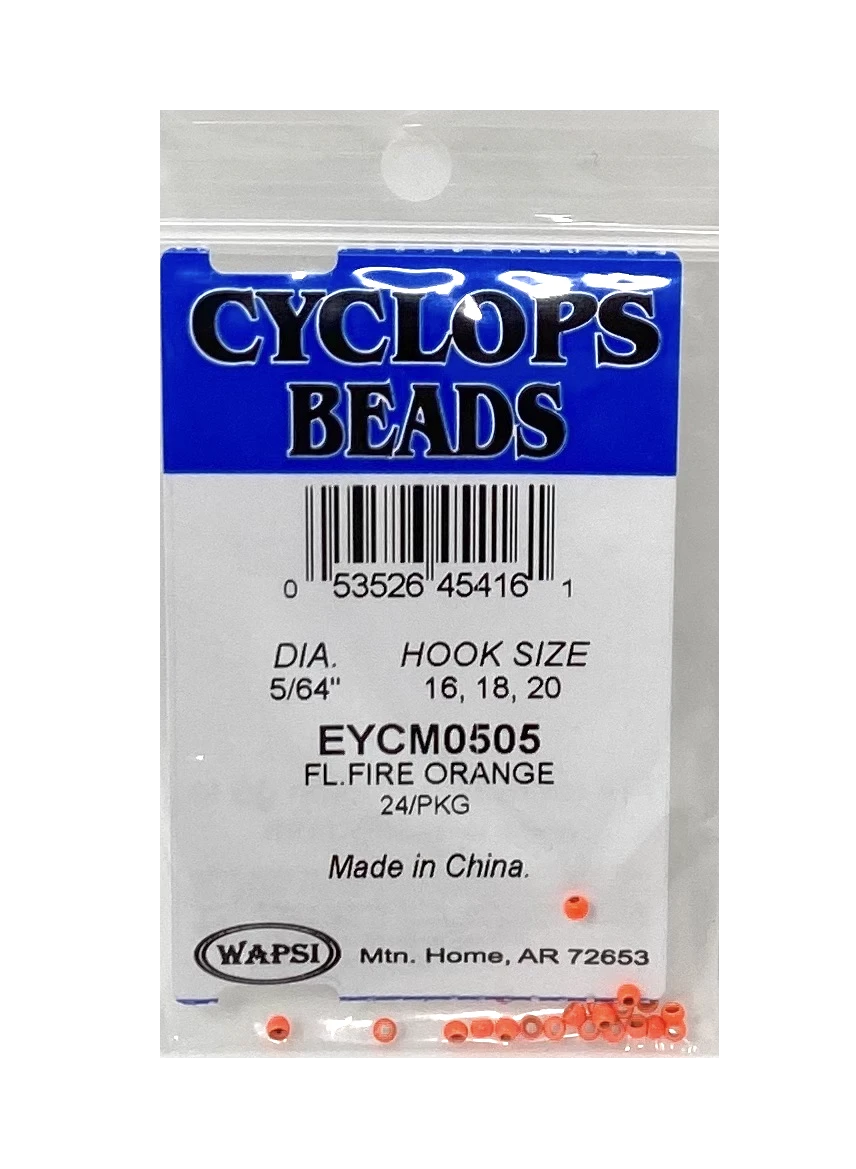 Wapsi Cyclops Bead Fl. Fire Orange