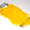 Whiting Bronze Spey Hackle Saddle White Dyed Yellow